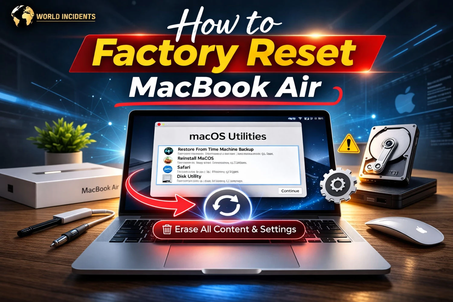 How to factory reset MacBook Air