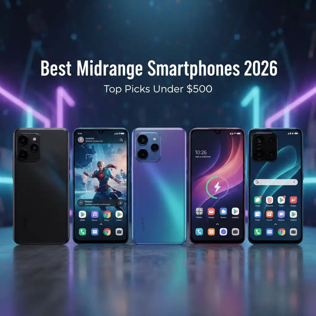 Best Midrange Smartphones 2026 Under $500 (Top Value Picks)