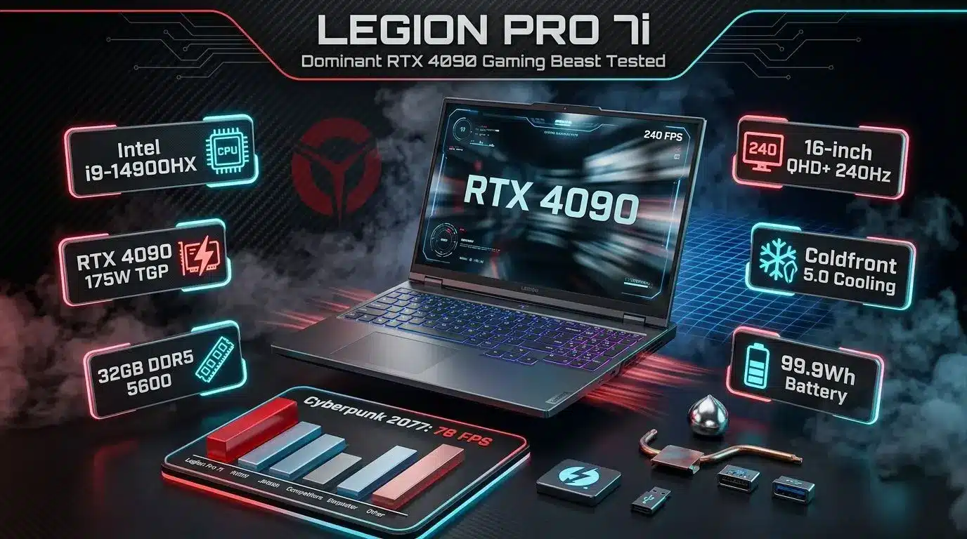 Legion Pro 7i: Dominant RTX 4090 Gaming Beast Tested