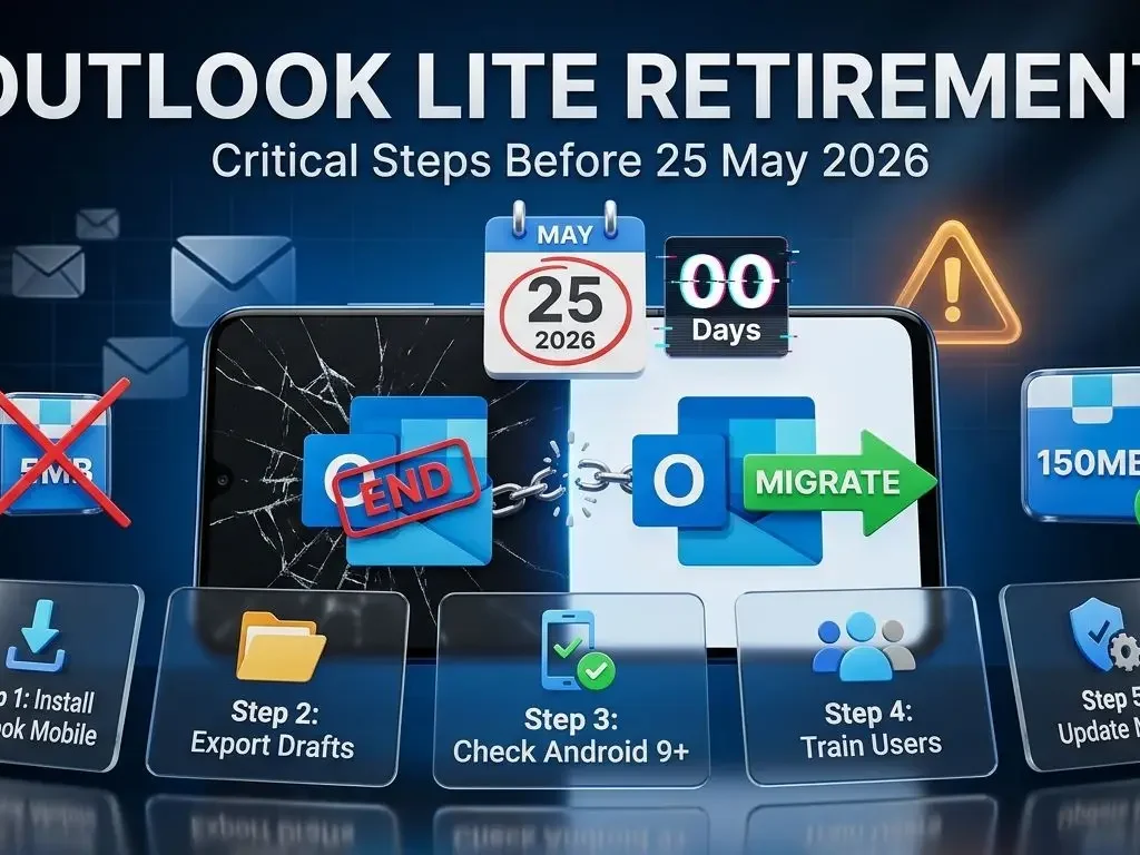 Outlook Lite Retirement: Critical Steps Before 25 May 2026