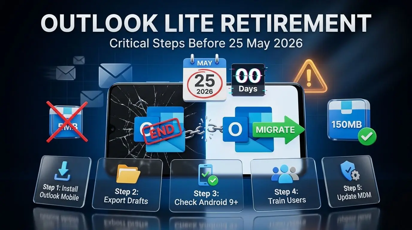 Outlook Lite Retirement: Critical Steps Before 25 May 2026
