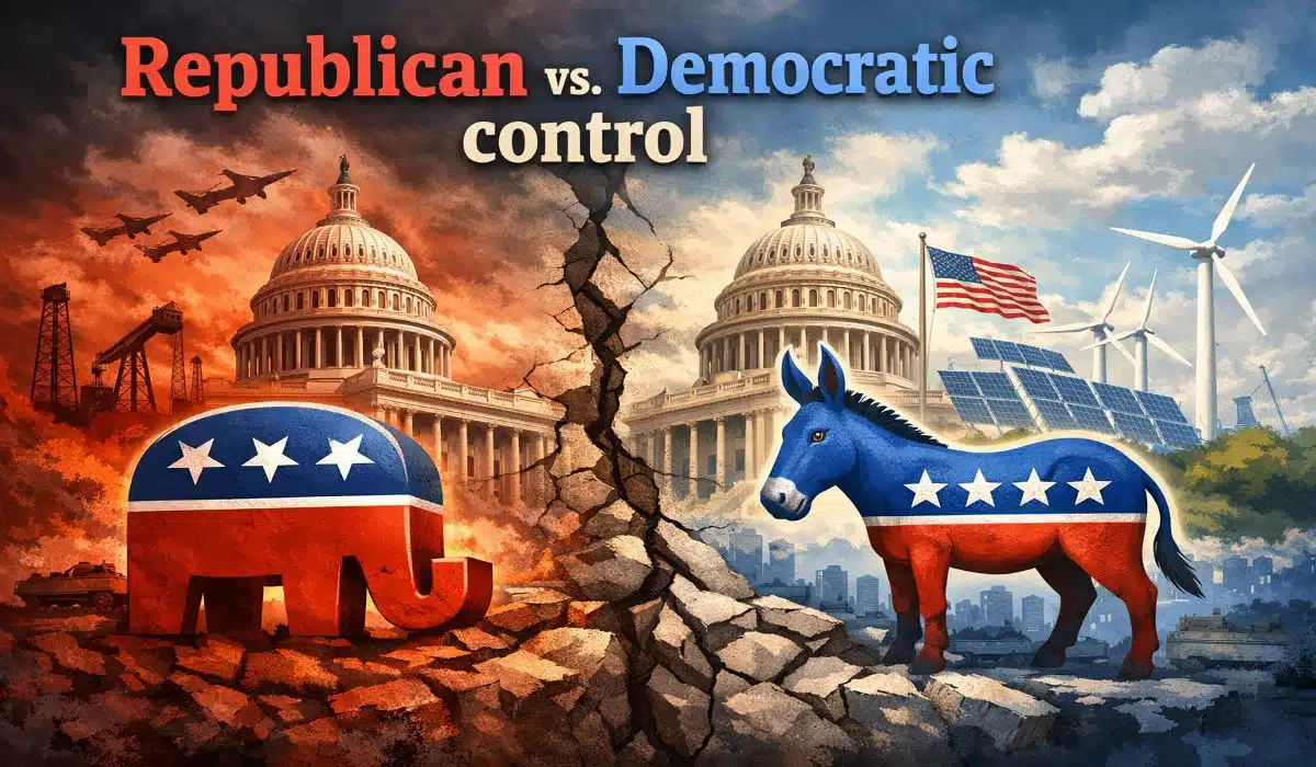 Republican vs. Democratic control