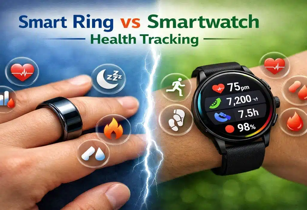 Smart ring vs Smartwatch health tracking