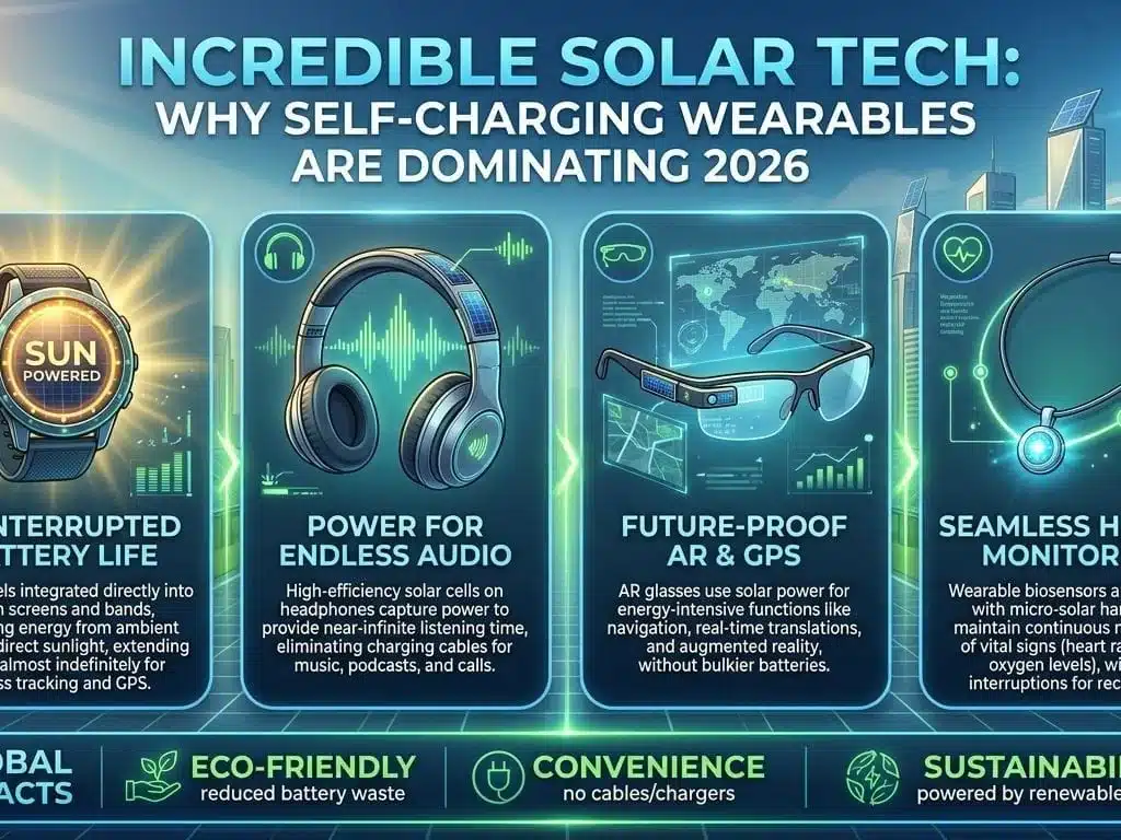 Incredible Solar Tech: Why Self-Charging Wearables are Dominating 2026.