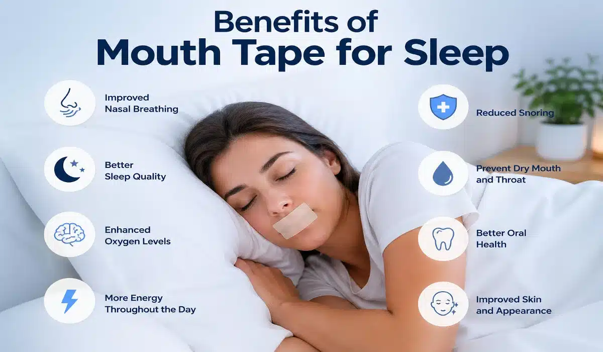 benefits of mouth tape for sleep