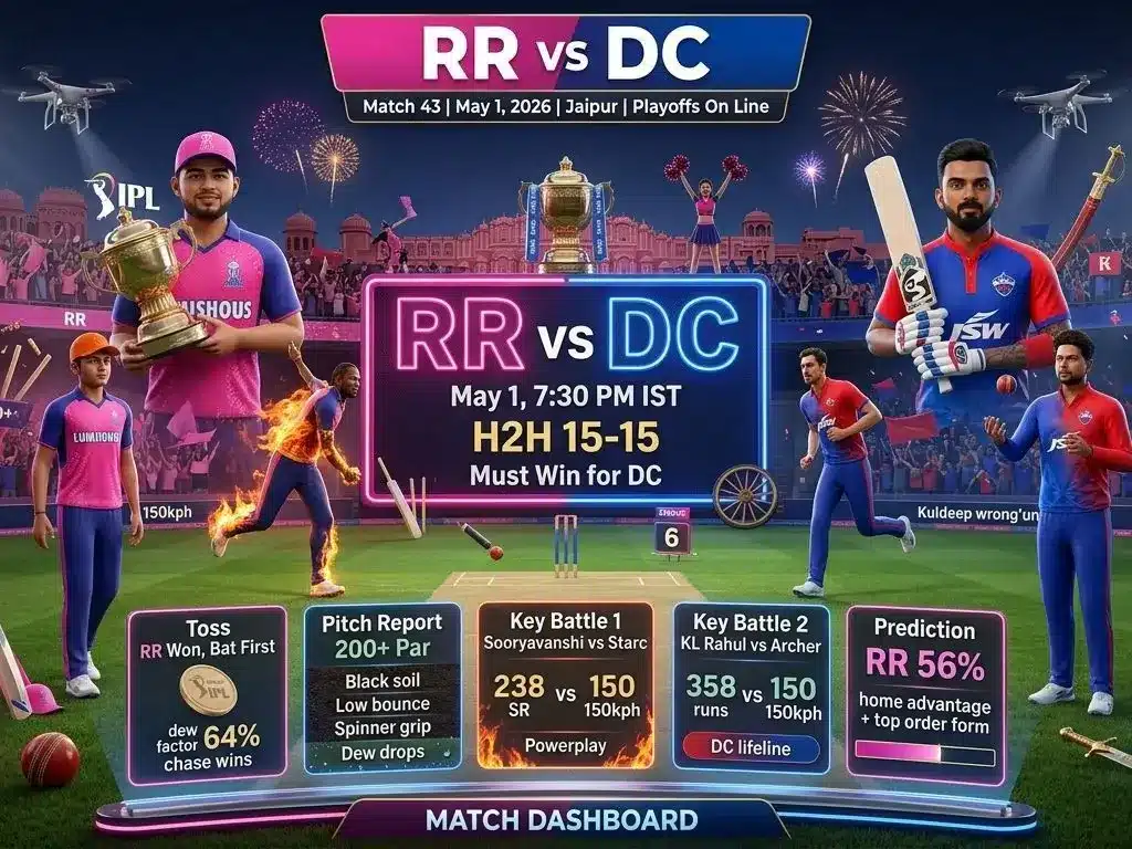 RR vs DC: Rajasthan Clash Stuns IPL 2026