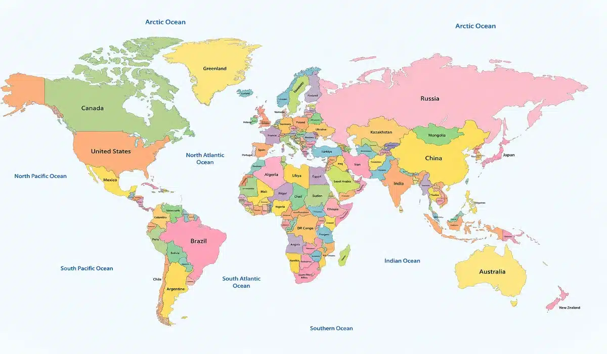what is a political map