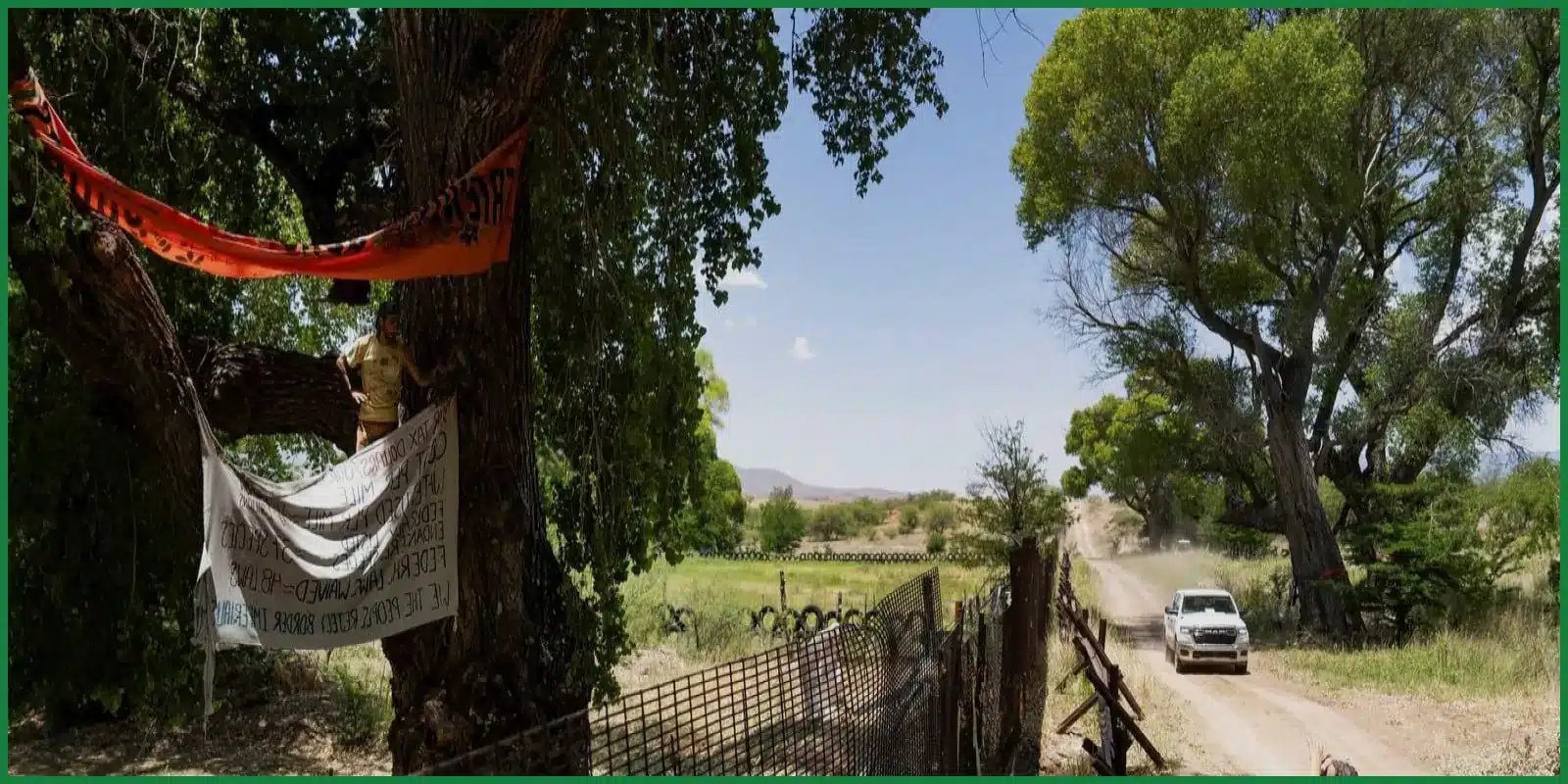 Activists Stage Tree Sit-in to Halt Arizona Border Wall