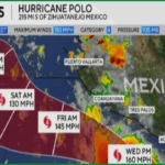Hurricane Polo Becomes Category 5 Storm Off Mexico Coast