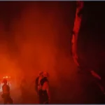 California Wildfires Burn Homes as Santa Ana Winds Fuel Flames