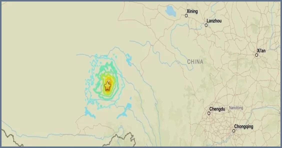 Magnitude 7.0 Earthquake Hits Tibet, Killing at Least 16